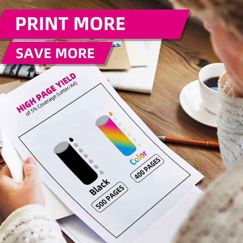IN INTACTECH Intactech 3-Pack Y499D Color Replacement for Dell V515w, V715w, V313w Ink Cartridges Compatible with Dell Series 21 22 23 24 Work for Dell V313, V313w, V515w, V715w, P513w, P713w Printer - Image 4